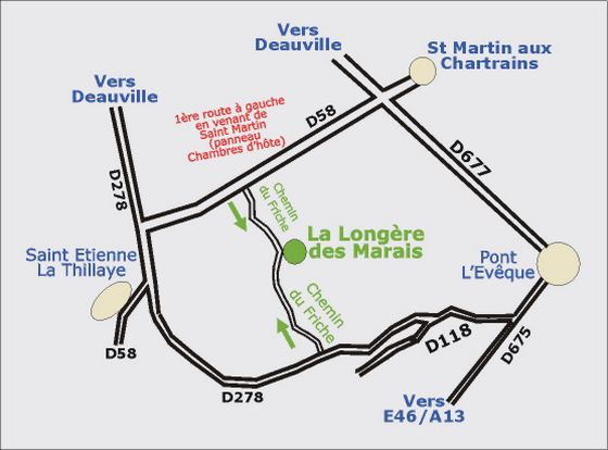 La carte pour nous trouver en Normandie